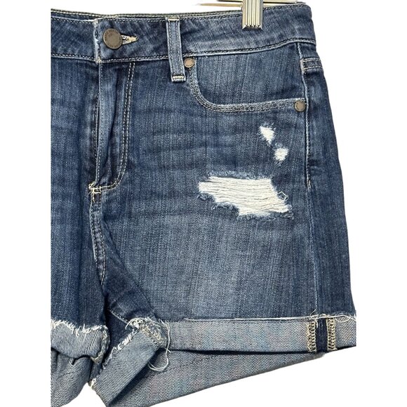 Paige "Jimmy Jimmy" Distressed Denim Jean Shorts Size 26 - Picture 2 of 5